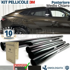 Pellicola Oscurante 3M Vetri POSTERIORI per DR 7.0 Omologata | OBSIDIAN 25 MEDIO CHIARO