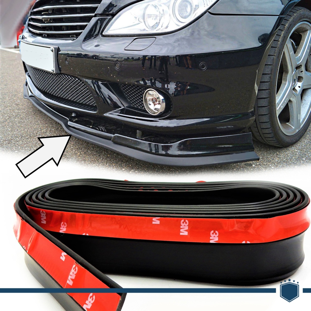 Spoiler Alerón Adhesivo para Mercedes CLS - CLC, Labio parachoques LIP o Faldones Laterales Negro Flexible Spoiler Alerón Adhesivo para Mercedes CLS - CLC, Labio parachoques LIP o Faldones Laterales Negro Flexible