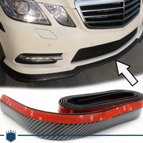 Spoiler Alerón Adhesivo para Mercedes Clase E W212, Fibra de Carbono Labio Parachoques o Faldones Laterales Flexible