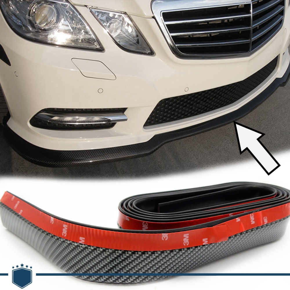 Spoiler Alerón Adhesivo para Mercedes Clase E W212, Fibra de Carbono Labio Parachoques o Faldones Laterales Flexible Spoiler Alerón Adhesivo para Mercedes Clase E W212, Fibra de Carbono Labio Parachoques o Faldones Laterales Flexible