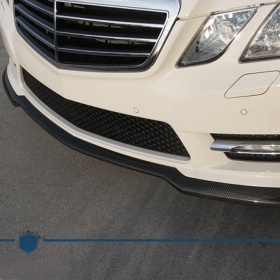 Spoiler Alerón Adhesivo para Mercedes Clase E W212, Fibra de Carbono Labio Parachoques o Faldones Laterales Flexible