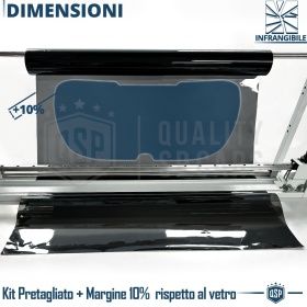 Película Tinte 3M Ventanas TRASERAS para Seat Marbella Aprobada | OBSIDIAN 25 MEDIO CLARO