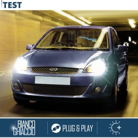 Kit LED H4 para FORD FIESTA 5 Luces de Cruce + Carretera | 6500K 8000LM CANbus