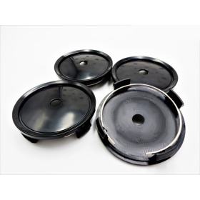 X4 TAPAS 75mm, tapabujes de ABS negro de Calidad PARA centro de llantas de aleación Mercedes Clase A, B, C, E, S, SL, SLK, ML, GL, GLA, GLK, GLS, CLA, CLS, CLK