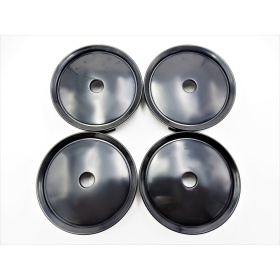 X4 TAPAS 75mm, tapabujes de ABS negro de Calidad PARA centro de llantas de aleación Mercedes Clase A, B, C, E, S, SL, SLK, ML, GL, GLA, GLK, GLS, CLA, CLS, CLK