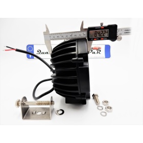 1 LUZ DE FARO ADICIONAL LED AUXILIAR AJUSTABLE NEGRO COCHES TODOTERRENO 51W 6500K 3600 LUMEN
