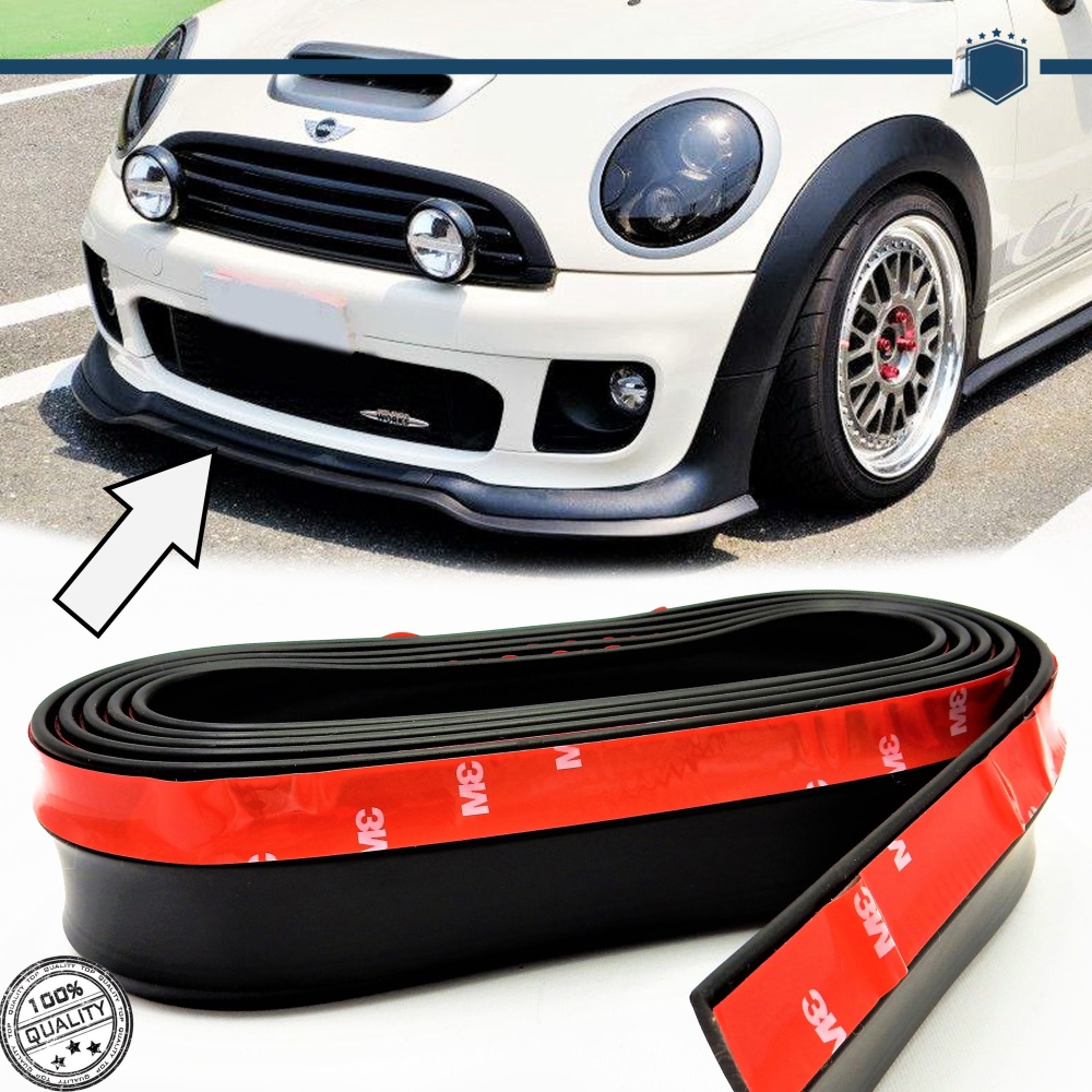 Spoiler Alerón Adhesivo para Mini Cooper, Labio parachoques LIP o Faldones Laterales Negro Flexible Spoiler Alerón Adhesivo para Mini Cooper, Labio parachoques LIP o Faldones Laterales Negro Flexible