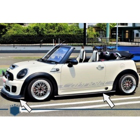 Spoiler Alerón Adhesivo para Mini Cooper, Labio parachoques LIP o Faldones Laterales Negro Flexible