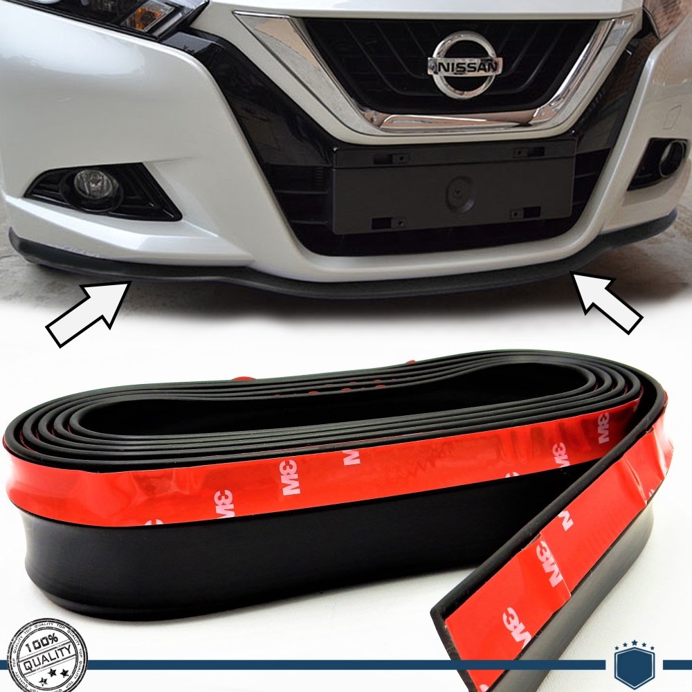Spoiler Alerón Adhesivo para Nissan CAMIONETAS, Labio parachoques LIP o Faldones Laterales Negro Flexible Spoiler Alerón Adhesivo para Nissan CAMIONETAS, Labio parachoques LIP o Faldones Laterales Negro Flexible