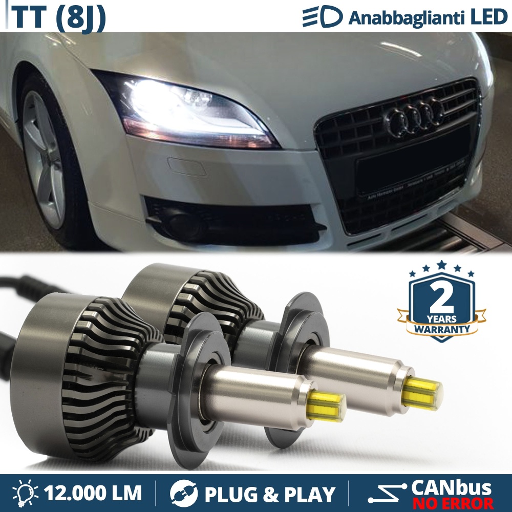 Kit LED H7 para AUDI TT 8J Luces de Cruce | Bombillas Led Canbus 6500K 12000LM