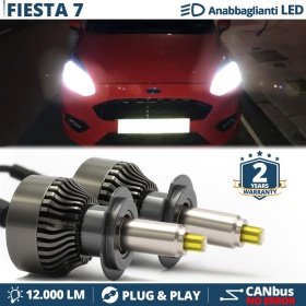 Kit LED H7 para FORD FIESTA MK7 Luces de Cruce | Bombillas Led Canbus 6500K 12000LM