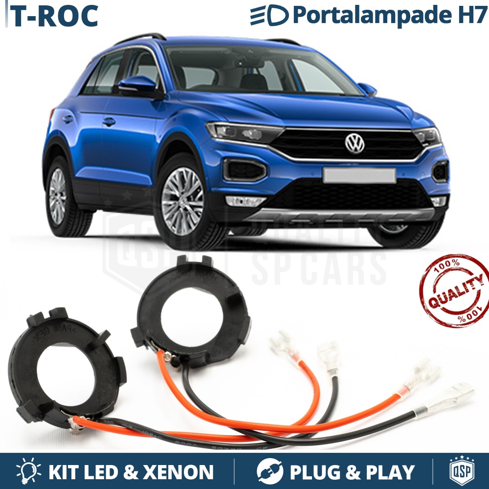 2X Adaptatores del Retenedor Soporte Bombilla para Montaje KIT LED H7 para VW T-ROC 2X Adaptatores del Retenedor Soporte Bombilla para Montaje KIT LED H7 para VW T-ROC