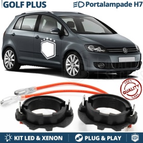 2X Adaptatores del Retenedor Soporte Bombilla para Montaje KIT LED H7 para VW Golf Plus