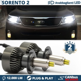 Kit LED H7 para Kia Sorento 2 XM Luces de Cruce | Bombillas Led Canbus 6500K 12000LM
