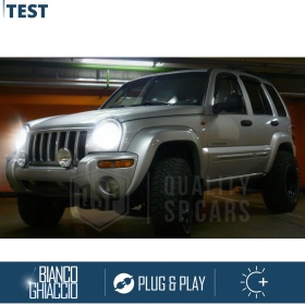 Kit Luci LED H4 per JEEP CHEROKEE KJ Anabbaglianti + Abbaglianti CANbus | 6500K Bianco Ghiaccio