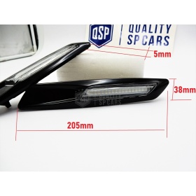 2 Intemitentes LED para BMW Serie 1 3 5 100% CANBUS Sin Errores Estructura en ABS Negra + Lente Blanca