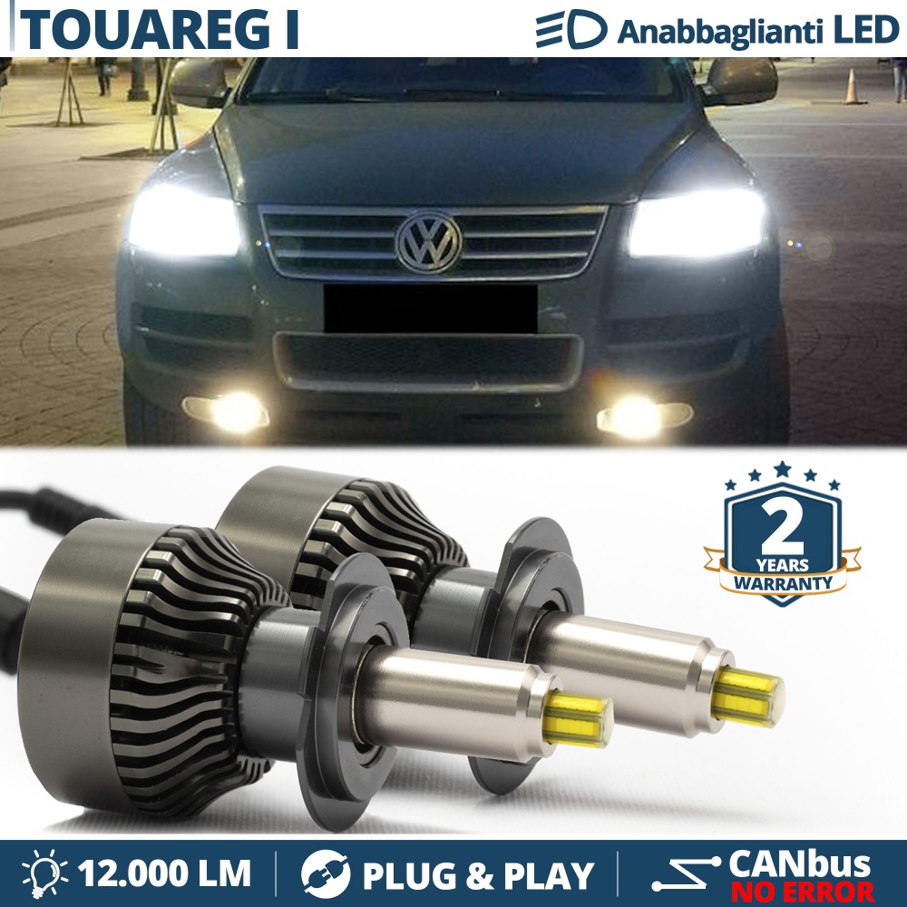 Kit LED H7 para Vw TOUAREG 7L Luces de Cruce | Bombillas Led Canbus 6500K 12000LM