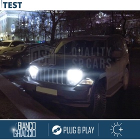 Kit LED H4 pour JEEP CHEROKEE KK Feux de Croisement + Route | 6500K 8000LM CANbus