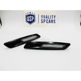 2 Intemitentes LED para BMW Serie 1 3 5 100% CANBUS Sin Errores Estructura en ABS Negra + Lente Blanca