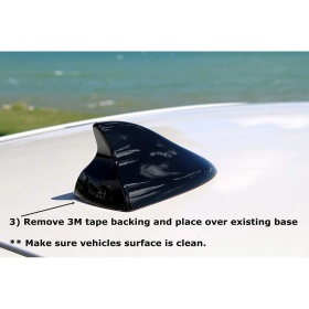 FINTA ANTENNA Auto PINNA DI SQUALO Adesiva, UNIVERSALE Nera Estetica Sport in Resina di ABS