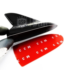 FINTA ANTENNA Auto PINNA DI SQUALO Adesiva, UNIVERSALE Nera Estetica Sport in Resina di ABS