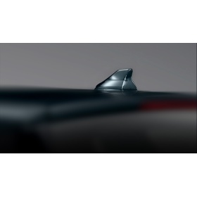FINTA ANTENNA Auto PINNA DI SQUALO Adesiva, UNIVERSALE Nera Estetica Sport in Resina di ABS