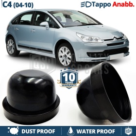 1 TAPÓN GUARDAPOLVO de faro Cubierta Bombilla para CITROEN C4 (04-10) Luces de Cruce Installación Kit Led Xenon