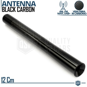 Universal Screw Aerial Antenna 12 CM Carbon Fiber REAL AM-FM-DAB Radio Reception
