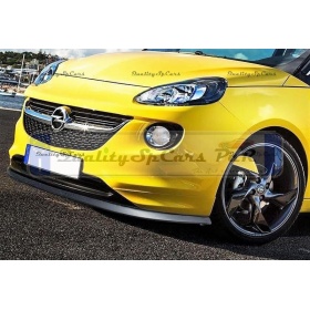 Spoiler Alerón Adhesivo para Opel Adam, Karl, Labio parachoques LIP o Faldones Laterales Negro Flexible