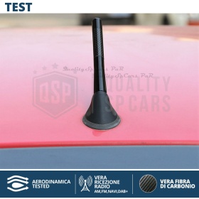 Universal Screw Aerial Antenna 12 CM Carbon Fiber REAL AM-FM-DAB Radio Reception