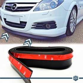 Spoiler Adesivo per Opel Vectra, Insignia Lama Sotto Paraurti Minigonne Nero Flessibile