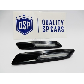 2 Intemitentes LED para BMW Serie 1 3 5 100% CANBUS Sin Errores Estructura en ABS Negra + Lente Blanca