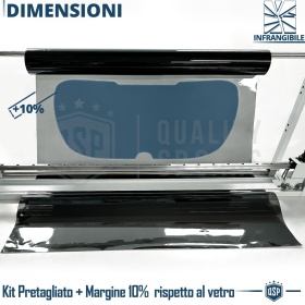 Película Tinte 3M Ventanas TRASERAS para Seat Marbella Aprobada | OBSIDIAN 50 CLARO