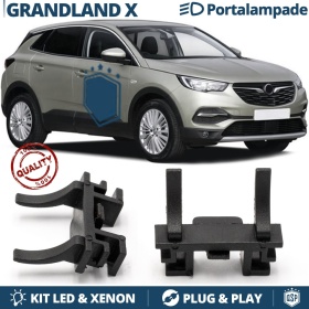 2x Adattatori Portalampada per Opel Grandland X Anabbaglianti Montaggio Kit Led H7