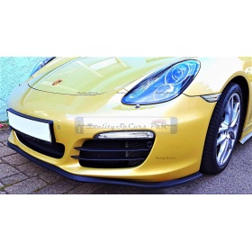 SPOILER Alerón Adhesivo Compatible con PORSCHE, LABIO parachoques LIP o Faldones Laterales en EPDM NEGRO flexible