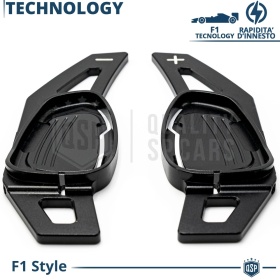 2 Levas de Volante para AUDI S5, RS5 (8T) 13-16 | Levas de Cambio en Aluminio Negro Anodizado