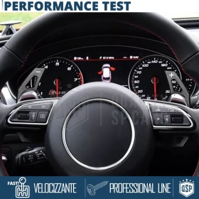 2 Levas de Volante para AUDI S6, RS6 (C7) 14-18 | Levas de Cambio en Aluminio Negro Anodizado