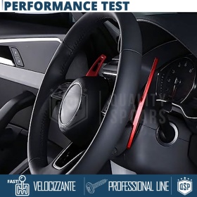 2 Levas de Volante para AUDI RSQ3 (8U) 14-18 | Levas de Cambio en Aluminio Rojo Anodizado