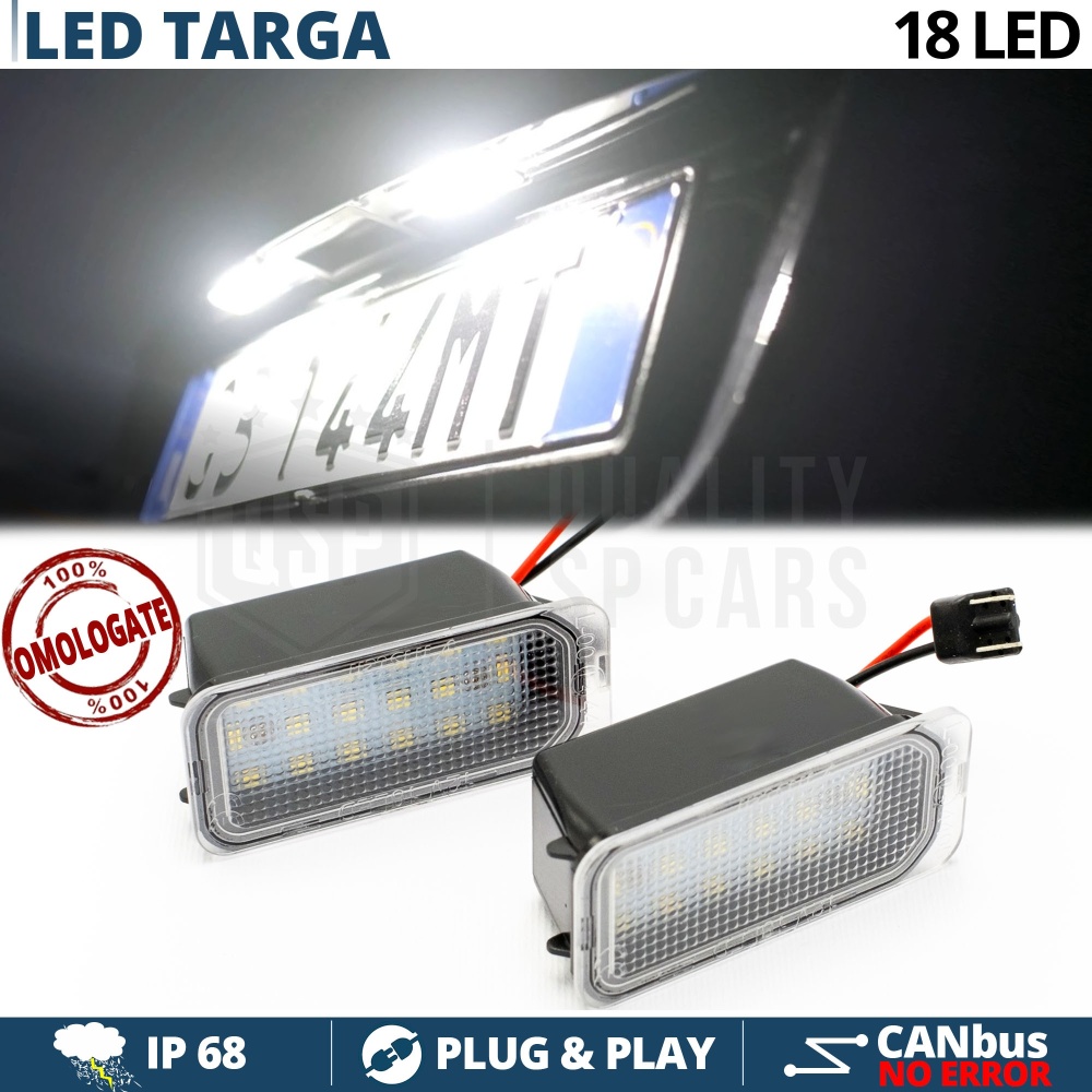 Luces de Matricula LED Canbus para Ford Transit Tourneo Custom 2 | 6.500k Blanco Frío, Plug & Play Luces de Matricula LED Canbus para Ford Transit Tourneo Custom 2 | 6.500k Blanco Frío, Plug & Play