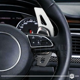 2 Levas de Volante para AUDI RSQ3 (8U) 14-18 | Levas de Cambio en Aluminio Silver Anodizado
