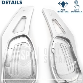 2 Levas de Volante para AUDI RSQ3 (8U) 14-18 | Levas de Cambio en Aluminio Silver Anodizado