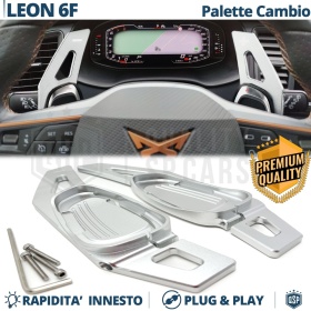 2 Levas de Volante para Cupra Leon | Levas de Cambio en Aluminio Silver