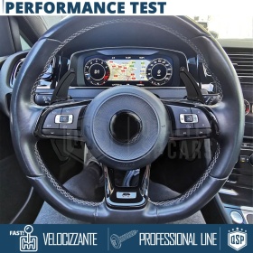 2 Levas de Volante para VOLKSWAGEN Touran 2 R-Line | Levas de Cambio en Aluminio Negro
