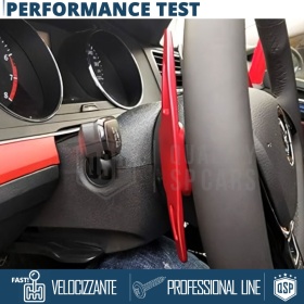 2 Levas de Volante para VOLKSWAGEN Touran 2 R-Line | Levas de Cambio en Aluminio Rojo