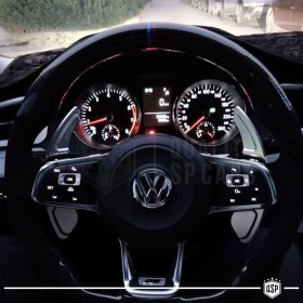 2 Schaltwippen Lenkrad Verlängerung Für VOLKSWAGEN Passat B8 R-Line | Silver Aluminium