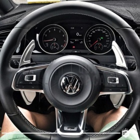 2 Schaltwippen Lenkrad Verlängerung Für VOLKSWAGEN Passat B8 R-Line | Silver Aluminium