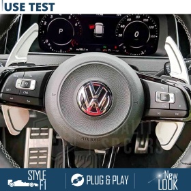 2 Levas de Volante para VOLKSWAGEN Scirocco 3 14-17 | Levas de Cambio en Aluminio Silver