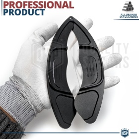 2 Steering Wheel Paddle Shift for VOLKSWAGEN T-Roc 17-22 | Black Aluminum Paddle Shifters