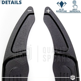 2 Steering Wheel Paddle Shift for VOLKSWAGEN T-Roc 17-22 | Black Aluminum Paddle Shifters