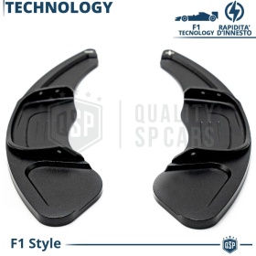 2 Steering Wheel Paddle Shift for VOLKSWAGEN T-Roc 17-22 | Black Aluminum Paddle Shifters